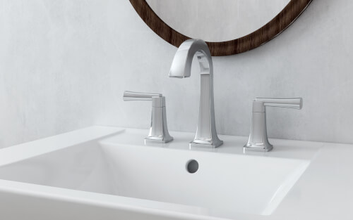 Main product image of Townsend 8" Widespread 2 Handle Bathroom Faucet 1.2 gpm w/ Lever Handles (Chrome), 7353801.002