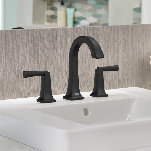 Main product image of Townsend 8" Widespread 2 Handle Bathroom Faucet 1.2 gpm w/ Lever Handles (Matte Black), 7353801.243