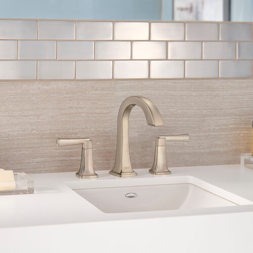 Main product image of Townsend 8" Widespread 2 Handle Bathroom Faucet 1.2 gpm w/ Lever Handles (Brushed Nickel), 7353801.295