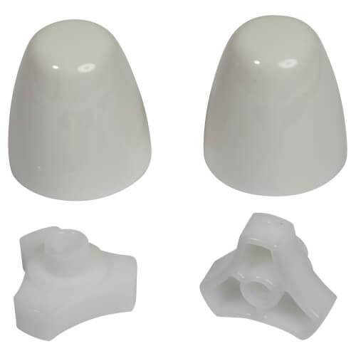 Main product image of White Bolt Cap Kit for EZ Install Toilets (2 Pairs)