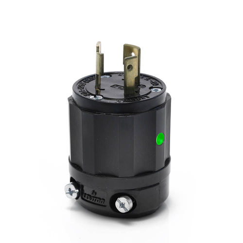 Main product image of Locking Plug, 20A, 125V Power Indication (Black)
