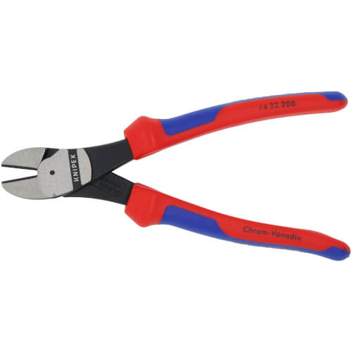 Main product image of 8" High Leverage Angled Diagonal Cutters w/ Comfort Grip Handle
