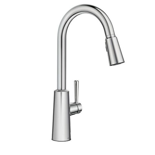 Main product image of Riley Chrome High Arc Pulldown Kitchen Faucet, 7402C