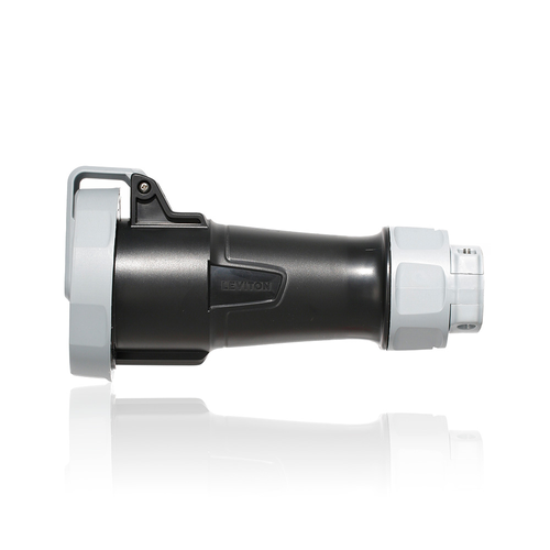 Main product image of 30A, 600V 3-Phase, 3P, 4W, LEV Series IEC 60309-1 & 60309-2 Pin & Sleeve Connector, IP66/IP67/IP68/IP69K, Watertight (Black)