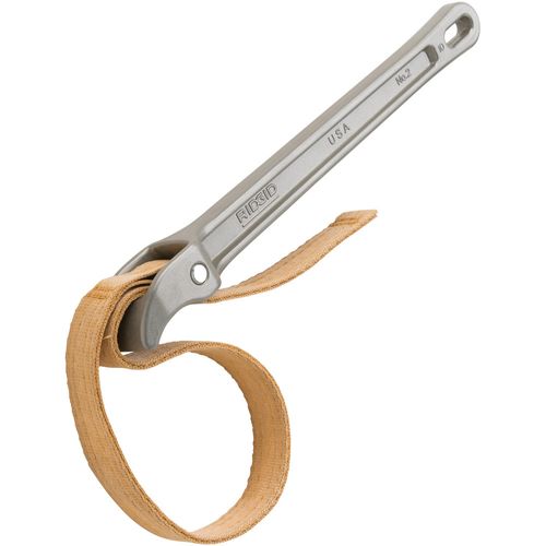 Main product image of Aluminum Strap Wrench w/ 17" x 1-1/8" Strap, Max Pipe Capacity 2", Actual O.D. Capacity, 5-1/2"