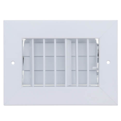 Main product image of 6" x 4" (Wall Opening Size) White Commercial Supply Register (821 Series)