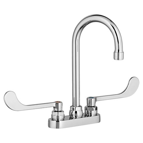 Main product image of Monterrey 4" Centerset Gooseneck Faucet w/ 6" Wrist Blade Handles 1.5 gpm/5.7 Lpm (Chrome), 7500160.002
