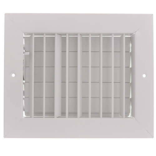 Main product image of 8" x 6" (Wall Opening Size) White Commercial Supply Register (821 Series)