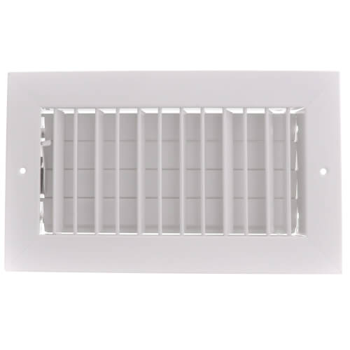 Main product image of 10" x 5" (Wall Opening Size) White Commercial Supply Register (821 Series)