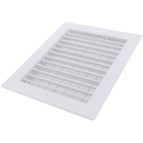 Main product image of 10" x 8" (Wall Opening Size) White Commercial Supply Register (821 Series)
