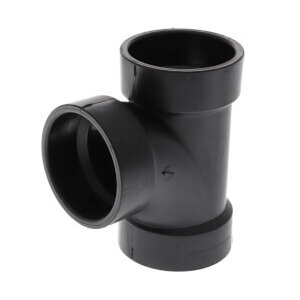 Main product image of 3" x 3" x 2" Hub ABS DWV Sanitary Tee