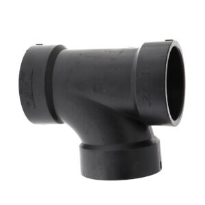 Main product image of 3" x 3" x 2" Hub ABS DWV Sanitary Tee