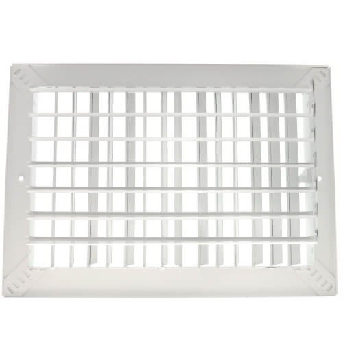 Main product image of 12" x 8" (Wall Opening Size) White Commercial Supply Register (821 Series)
