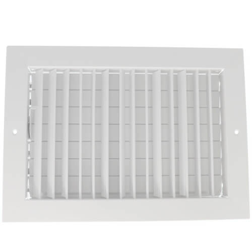 Main product image of 12" x 8" (Wall Opening Size) White Commercial Supply Register (821 Series)