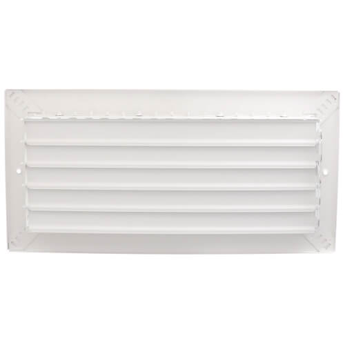 14" x 6" (Wall Opening Size) White Commercial Supply Register (821 Series)