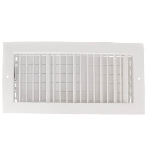 14" x 6" (Wall Opening Size) White Commercial Supply Register (821 Series)