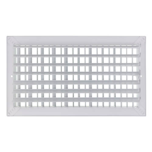 16" x 8" (Wall Opening Size) White Commercial Supply Register (821 Series)