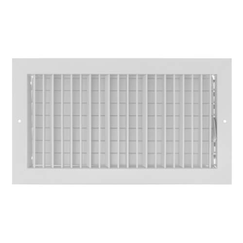 16" x 8" (Wall Opening Size) White Commercial Supply Register (821 Series)