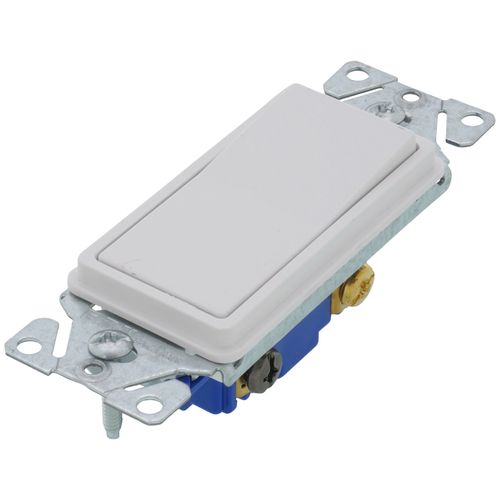 Main product image of Decorator 3-Way Rocker Switch, Flush Mount - White (15A, 120/277V)