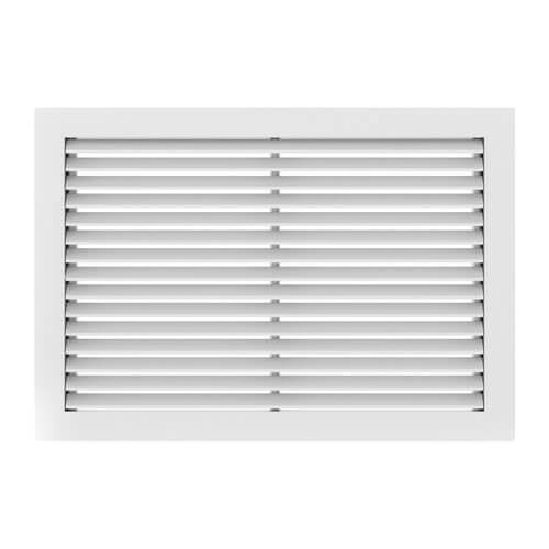 Main product image of 8" x 4" (Wall Opening Size) White Commercial Supply Register (831 Series)