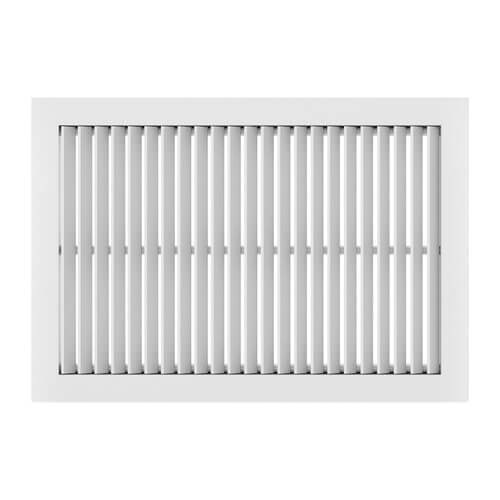 Main product image of 24" x 6" (Wall Opening Size) White Commercial Supply Register (831 Series)