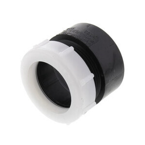 1-1/2" Hub x Slip Joint ABS DWV Trap Adapter