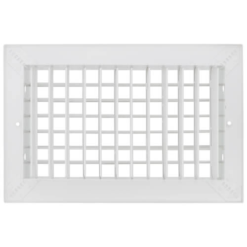 Main product image of 10" x 6" 92HVO Steel Double Deflection Register, No Damper