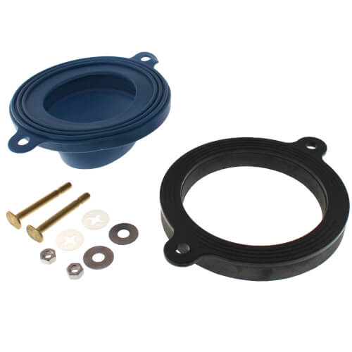 Fluidmaster 7530 Better Than Wax Toilet Seal – Wax-Free, Mess-Free Gasket Fits Any Drain, Any Toilet, With Brass Bolts & 10-Year Warranty