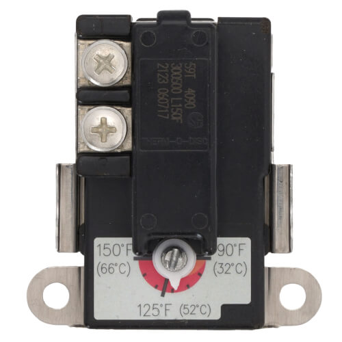 Main product image of Electric Water Heater Thermostat, 90 to 150 Deg. F Range, SPST, Open On Rise