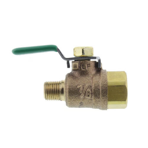 Main product image of 1/8" MNPT x 1/8" FNPT Test Cock, Ball Type with Handle (Lead-Free)