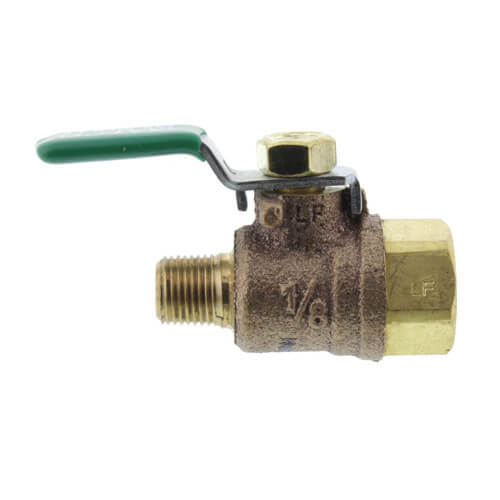 Main product image of 1/8" MNPT x 1/4" FNPT Test Cock, Ball Type with Handle (Lead-Free)