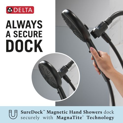 Main product image of 6-Setting Suredock Magnetic Hand Shower (Matte Black), 75613BL