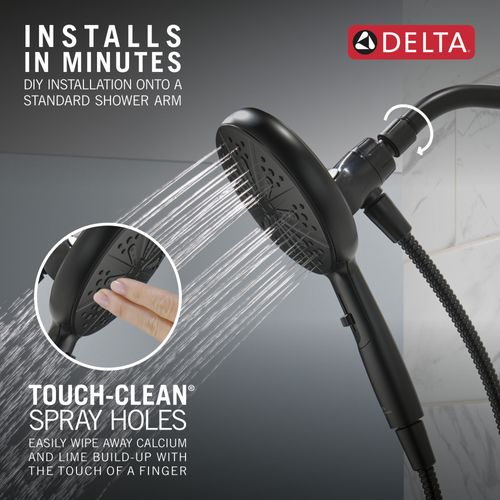 Main product image of 6-Setting Suredock Magnetic Hand Shower (Matte Black), 75613BL