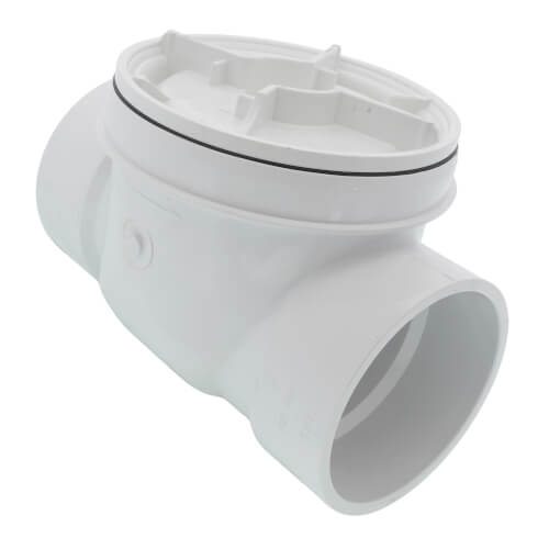 Main product image of 4" PVC Backwater Valve w/ DWV Hub