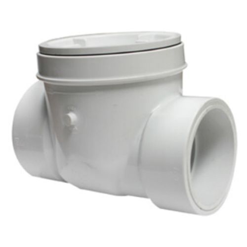 Main product image of 4" PVC Backwater Valve w/ Sewer Hub