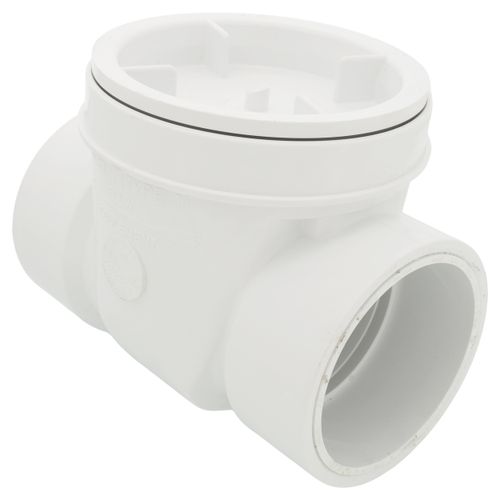 Main product image of 3" PVC Backwater Valve w/ Sewer Hub