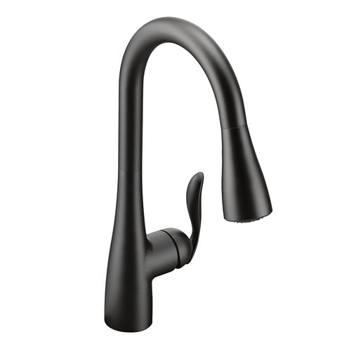 Main product image of Arbor Matte Black 1 Handle Pulldown Kitchen Faucet, 7594BL