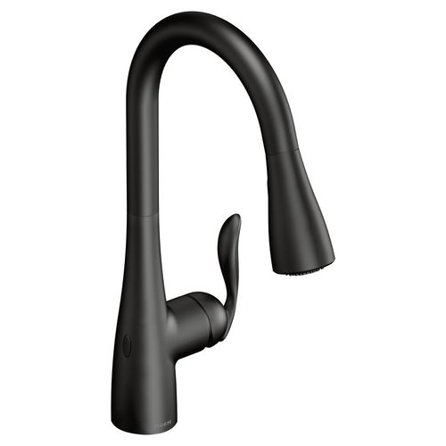 Main product image of Arbor Matte Black 1 Handle Pulldown Kitchen Faucet, Motionsense Wave, 7594EWBL