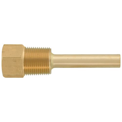 Main product image of 3/4" NPT Stepped Shank Thermowell with 4" Stem, 2-1/2" Insertion