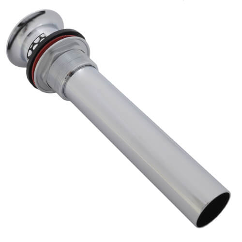 Main product image of 1-1/4" x 6" Semi-Cast Grid Patent Overflow Plug, 17 GA Tailpiece