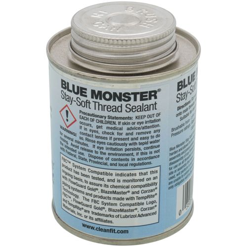 Main product image of Blue Monster Stay-Soft Thread Sealant w/ PTFE (8 oz.)