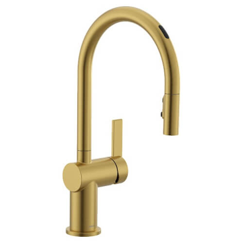 Main product image of Cia Smart Single Handle High Arc Pulldown Kitchen Faucet (Brushed Gold), 7622EVBG