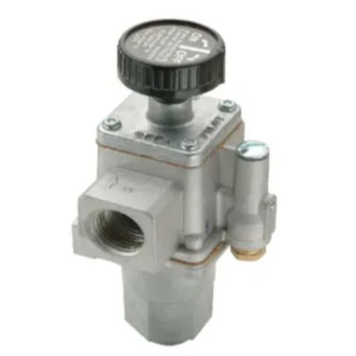 Main product image of 1/2" x 1/2" NPT Gas Safety Fireplace Valve, 24 VAC, Straight Through, Reducer Bushings (Two  1/2" to 3/8")
