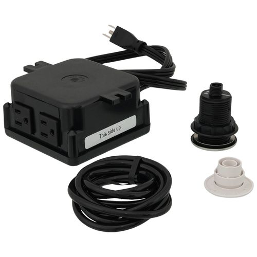 Main product image of STS-00 SinkTop Switch - Dual Outlet (Chrome & White)