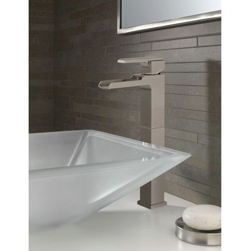 Main product image of Ara 1-Handle Vessel Channel Bathroom Faucet (Stainless), 768LF-SS