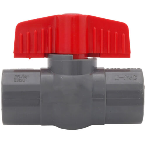 Main product image of 3/4" 770G PVC Sch. 80 Ball Valve w/ Solvent Ends (Gray)