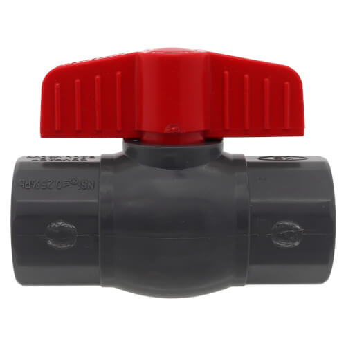 Main product image of 1" 770G PVC Sch. 80 Ball Valve w/ Solvent Ends (Gray)