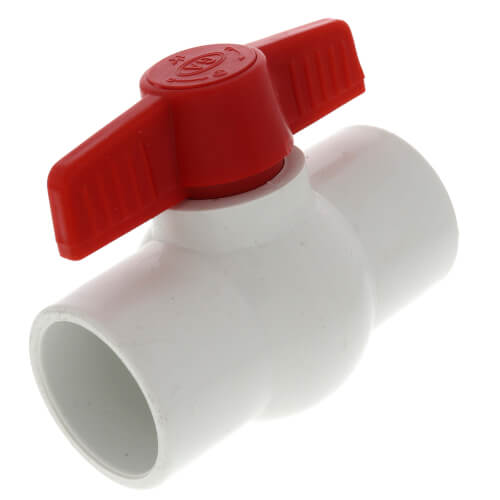 Main product image of 1-1/4" 770N SCH 40 Economy PVC Ball Valve - Solvent Ends