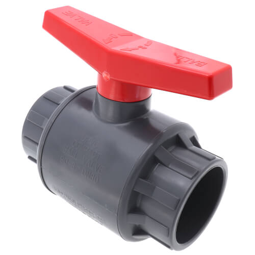 Main product image of 3" 770G SCH 80 Gray PVC Ball Valve (Solvent)