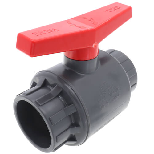 Main product image of 3" 770G SCH 80 Gray PVC Ball Valve (Solvent)
